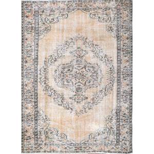 Tapis en laine style Kilim doré vintage, noué à la main, motif médaillon, tapis rectangulaire pour la décoration de la maison, salon, Pae-2733 - Product Image 1