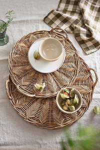 Bandeja de mimbre de la mejor calidad, vendedor superior de Alibaba, bandeja organizadora de hogar y cocina al por mayor hecha en India - Product Image 6