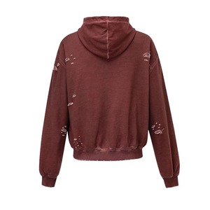 Restez confortable en 100% coton Sweat à capuche d'hiver pour homme avec conception de cagoule et fermeture éclair pour les jours froids à venir Sweat à capuche à double capuche - Product Image 2