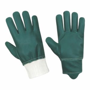 Gants de travail de conducteur industriel de sécurité réfléchissants de qualité supérieure gants de jardin en cuir de vachette durables personnalisables - Product Image 1