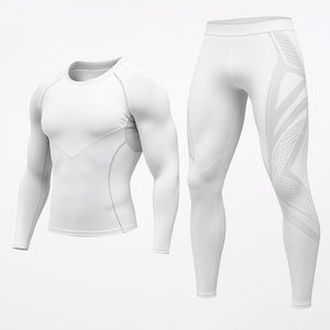 Conjunto Deportivo de Camiseta y Pantalones Cortos para Hombre, con Protección Solar, Diseño Moderno, Logotipo Personalizado, Hecho de Algodón, para Gimnasio - Product Image 3