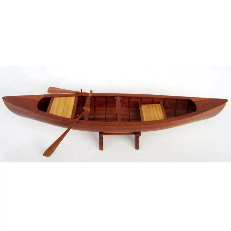 TRADITIONAL CANOE - WOODEN TRADITIONAL BOAT MODEL HIGH QUALITY PRODUCT HANDMADE_ MADE IN VIETNAM 2023