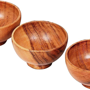 Ensaladera de Madera de Acacia Pulida - Ecológica y Apta para Lavavajillas, Tamaños Personalizables para Fiestas, Hecha en India, Mejor Precio - Product Image 2