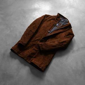 Sheriff Brown <b>Suede</b> <b>Jacket</b> Water-Proof Premium Quality High Embroidered Stand Collar Hood Fashionable New Design Sheep 5XL 6XL - Product Image 6