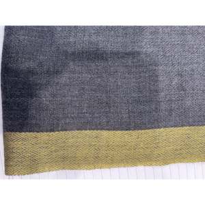 Écharpe en laine de charbon de bois avec broderie Zari, motif jacquard, logo personnalisé, longue, élégante, hiver, teinte unie, bordure Zari, style Bollywood - Product Image 1