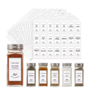 Small MOQ Custom Waterproof Adhesive <strong>Spice</strong> Bottle Stickers Paper <strong>Labels</strong> for Kitchen Packaging for Packaging <strong>Labels</strong> Category - Product Image 1