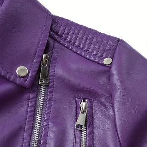 Chaqueta de Cuero Genuino para Mujer, con Logotipo Personalizado, de Piel de Pez, Transpirable, con Cierre, Venta al por Mayor 2025 - Product Image 4