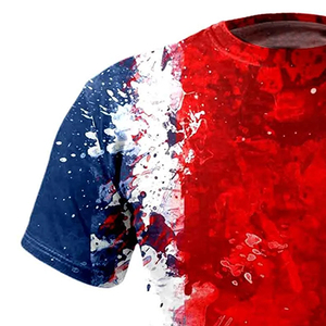 Ropa de hombre con estampado de sublimación de moda de excelente calidad, camisetas de algodón 100% para hombre, ropa de hombre duradera, camisetas de verano - Product Image 4