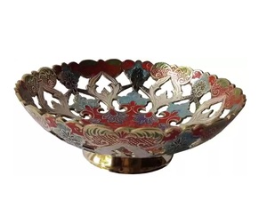Cuencos de latón chapado en oro de alta calidad para servir Metal pulido de diseño moderno para fiestas - Product Image 3