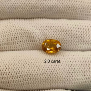 Natural Titanium Sphene Oval Cut Loose Gemstones 2.0 Ct 6.3x8.3mm for Jewelry Making - Product Image 1