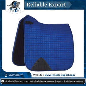 Tapis de selle de dressage de cheval de style anglais fait à la main en coton doux confortable et respirant avec doublure en tissu - Product Image 6