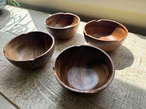 High Quality Customized wood <b>bowl</b> Wavy round <b>bowl</b> Wooden Trinket <b>Bowl</b> Wood - Product Image 4
