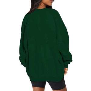 Vente en gros, sweat-shirt pour femmes, haut en polaire basique uni, impression de logo personnalisé disponible - Product Image 6