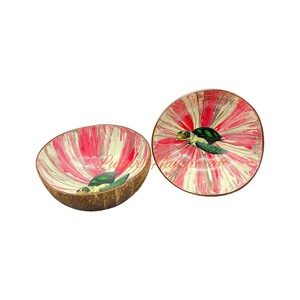Vente en gros de bol en noix de coco laqué multicolore écologique de qualité supérieure produit à la mode Style unique fabricant direct du Vietnam - Product Image 4