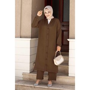 Conjuntos modestos de Aerobin Hijab de 2 piezas con botones en el cuello - Product Image 4