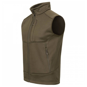 Chaleco polar para hombre marrón transpirable 100% poliéster forro polar Chaleco de caza cómodo enfriador clima caza Chaleco de hombre - Product Image 3