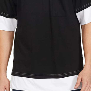 T-shirt décontracté surdimensionné personnalisé pour homme, grande taille, en tissu jersey respirant 240 GSM, avec impression en relief et motif logo délavé - Product Image 6