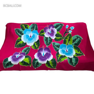 Experiencia de Encanto Vibrante en Bali: Colección de Verano para Mujer de Bali, Sarongs de Rayón Pintados a Mano Únicos con Exquisitos Diseños Florales - Product Image 4