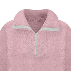 Sudadera Casual de Sherpa para Mujer con Cuello Alto y Logotipo Frontal - Suéter Cálido y Cómodo para Invierno y Otoño - Product Image 5