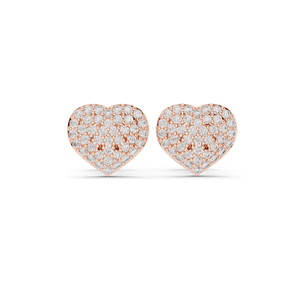 Pendientes de Diamantes en Forma de Corazón de 0.336 ct, Diamantes de Laboratorio de 0.336 CT, Oro de 18KT, 14KT, 10KT y Plata 925, Oro Rosa, Amarillo, Blanco - Product Image 1