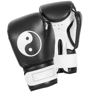 Guantes de boxeo de 12oz personalizables de cuero sintético genuino con logotipo personalizado y diseño disponible en todos los tamaños para la venta al por mayor - Product Image 5