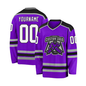 Jersey de Árbitro de Hockey sobre Hielo Personalizado, en Tendencia Mundial, Jerseys en Blanco con Impresión por Transferencia de Calor, Malla Deportiva Impermeable, 100% Poliéster - Product Image 3