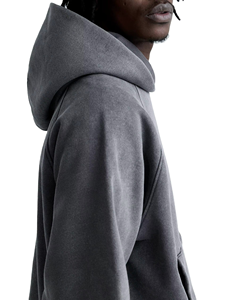 Premium Heavyweight <b>Oversized</b> Men's 100% Cotton French Terry <b>Fleece</b> Pullover <b>Hoodie</b> Streetwear Sweatshirt Custom Embroidery - Product Image 3