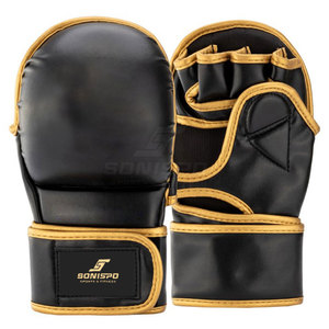 Pakistan Manufacturer High Quality MMA <b>Gloves</b> <b>Moisture</b> Wicking Customizable Bulk Quantity Low Price Wholesale Leather Material - Product Image 1