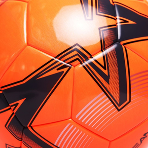 Fluorescent Orange PU Leather Lightweight Durable Training Soccer Ball <b>Machine</b> Stitched Panels Youth Sports High-Visibility - Product Image 4