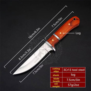 Cuchillo para Carne con Mango de Madera, Precio de Fábrica, Proveedor y Fabricante, Orientación de Mano Ajustable, Estilo Moderno, Tamaños Personalizados, Gran Venta - Product Image 4