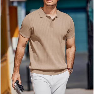 Ropa deportiva, camisa de manga corta con cuello, polos de Golf ajustados para hombres, camiseta de secado rápido para hombre, Polo, estilo informal de verano - Product Image 2