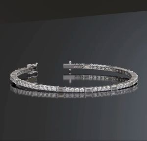 Pulsera de tenis de diamante cultivado en laboratorio de lujo, chapada en oro de 14 quilates para Unisex certificado para aniversario de bodas y uso diario - Product Image 1