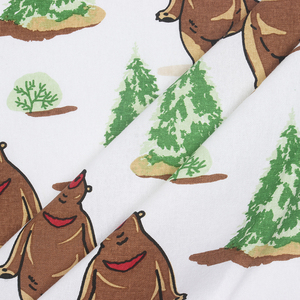 Produits textiles de maison en nappe de couleur blanche avec impression multicolore 150 X 300cms 180 Gsm 100% coton fabriqué en Inde - Product Image 3