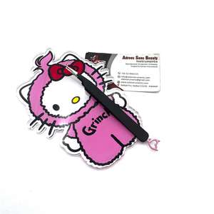 Vente en gros de carreaux de cils en acrylique Grinch Kitty, impression de logo personnalisé, en forme de Hello Kitty, service OEM personnalisable - Product Image 3
