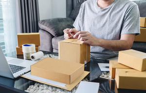 Nhỏ màu nâu sóng hộp các tông với Matt Cán dập nổi lớp phủ UV cho doanh nghiệp nhỏ vận chuyển bánh Hộp bao bì - Product Image 5