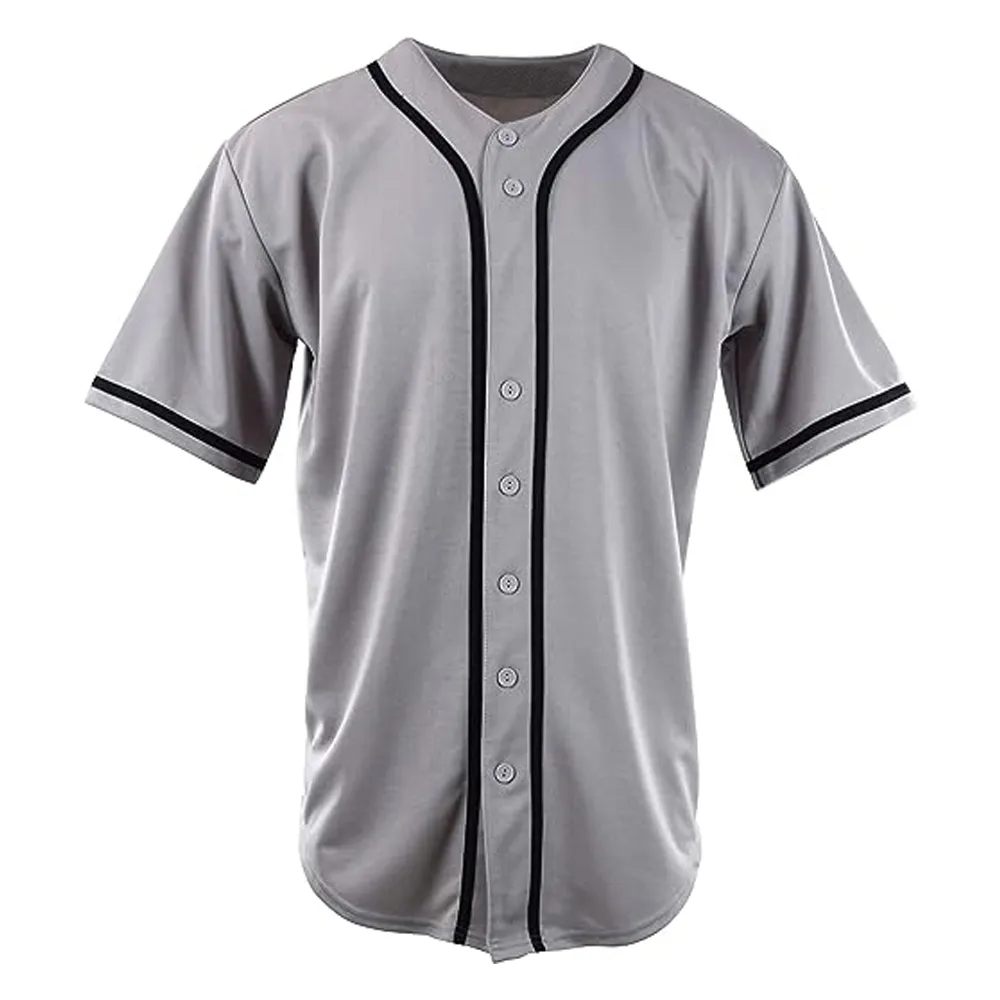 Maglia da Baseball della fabbrica di moda da uomo maglia bianca maglia da baseball a buon mercato all'ingrosso maglie da baseball in bianco OEM personalizzato