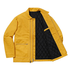 Personalizado 100% algodón lona amarillo trabajo hombres chaquetas lona trabajo hombres chaquetas trabajo hombres chaqueta - Product Image 3