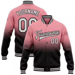 Veste bomber universitaire en laine 100% brodée à épaules tombantes pour hommes OEM - Product Image 1