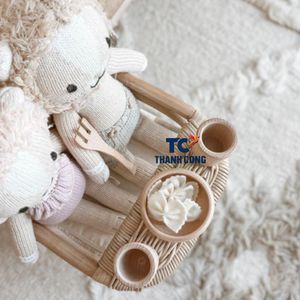 MEILLEUR berceau en rotin en gros bébé Vintage chaise de meubles de poupée en osier utile pour la maison Woven Wilde | Chaise haute de poupée en rotin - Product Image 6