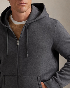 Heavy Cotton Oversized Streetwear Zip Hoodie Custom 400GSM Fabric Premium Fashion Hoodie - Product Image 3