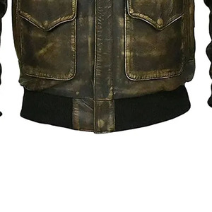 Veste d'hiver de qualité supérieure pour homme Meilleur prix Cuir véritable Coupe-vent Imperméable Teint uni Devant Toutes tailles Vente en ligne disponible - Product Image 4