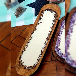 Handcrafted Wooden <b>Candle</b> Dough <b>Long</b> Bowl Empty <b>Candle</b> Bowls Wood Bulk Rustic Wooden Bowl for <b>Candle</b> Making from india - Product Image 2