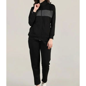 Chándal de mujer personalizado de alta calidad ajustado de algodón OEM conjunto de Jogger de gimnasio al por mayor ropa deportiva de moda para entrenar yoga - Product Image 1