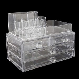 Acrylic Cosmetic <b>Makeup</b> Organizer Storage <b>Box</b> - White - Product Image 2