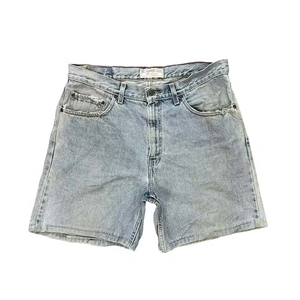 Pantalones cortos de mezclilla clásicos para mujer, pantalones vaqueros azules de cintura alta, pantalones cortos rasgados desgastados, moda informal, ropa de verano para exteriores - Product Image 3