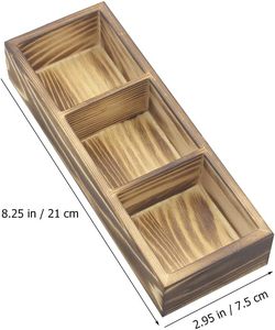 2 Pcs <b>Small</b> <b>Wooden</b> Tea Bag <b>Box</b> Food Storage Organizers for Beverage Supplies Sugar Sweeteners - Product Image 5