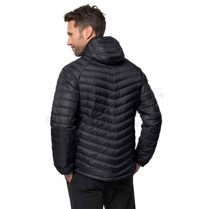Chaqueta de invierno gruesa personalizada para hombre, abrigo de poliéster con burbujas, chaqueta acolchada para hombre con capucha - Product Image 3