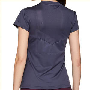 Camisetas de mujer, Camiseta de algodón liso en blanco para mujer, camiseta de manga corta con cuello redondo para mujer, camiseta informal de verano de alta calidad con estampado personalizado - Product Image 2