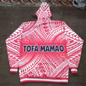 Sweatshirts à capuche sublimés pour hommes adultes fabriqués aux États-Unis Sweats à capuche d'hiver surdimensionnés en coton et polyester avec impression personnalisée - Product Image 2