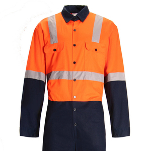 Overol de Trabajo Reflectante de Manga Larga, Trajes de Trabajo de Seguridad, Ropa de Trabajo Mecánica de Alta Visibilidad con Logotipo Personalizado - Product Image 4